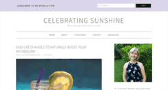 Desktop Screenshot of celebratingsunshine.com