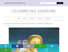 Tablet Screenshot of celebratingsunshine.com